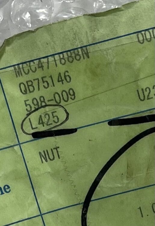 Nut for L425
