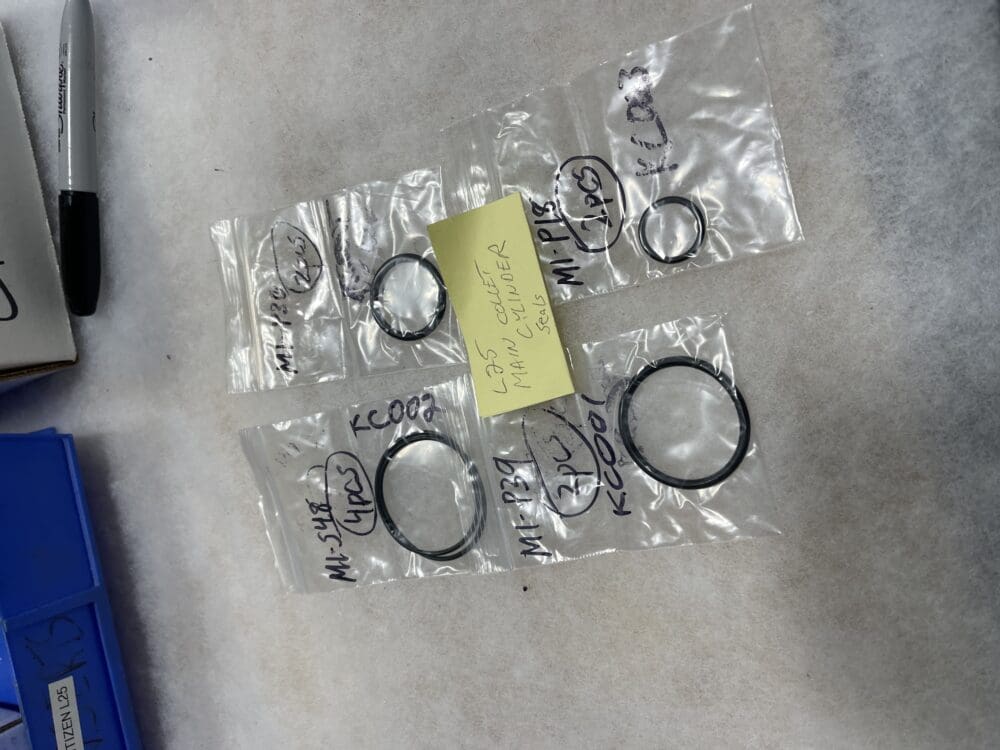 Main Collet Cylinder Seals Kit for L25