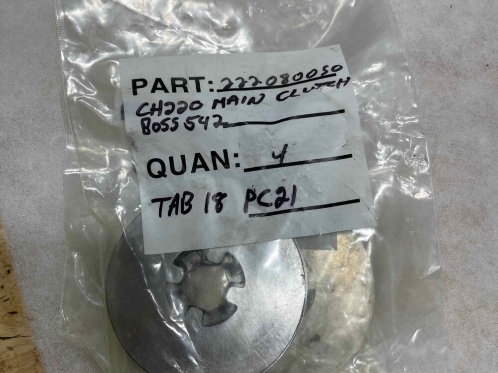 CH 220 Parts - Main Clutch