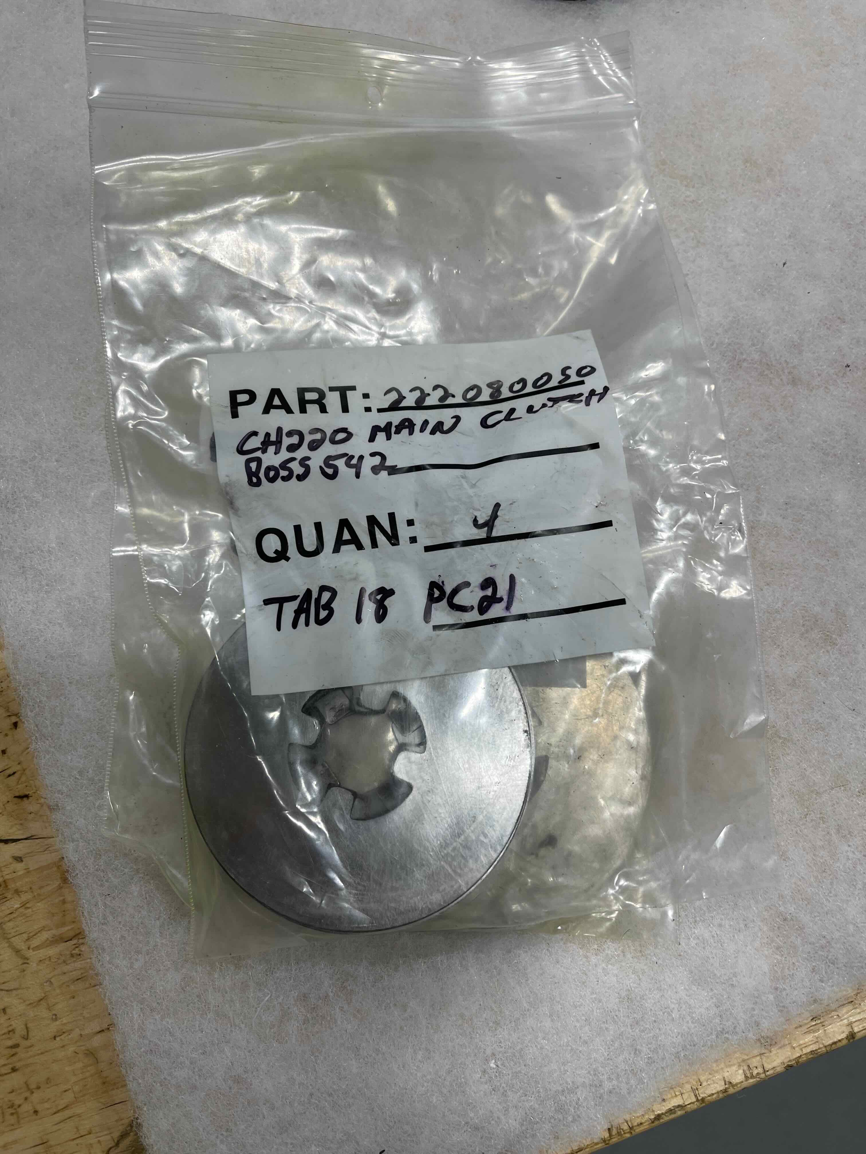 CH 220 Parts - Main Clutch